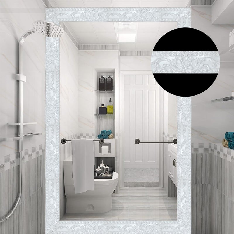 Leenevs Flexible Wall Trim, 16.4 Feet Self-Adhesive Peel & Stick Molding, Cabinet Border & Mirror Frame Trim for Home Decor (White) - Image 5
